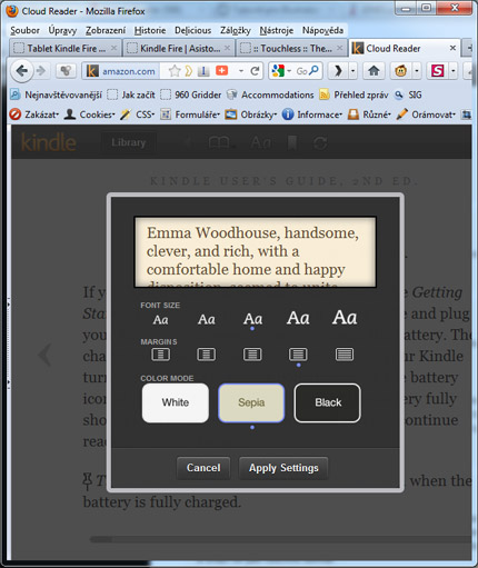 Kindle Cloud Reader Firefox