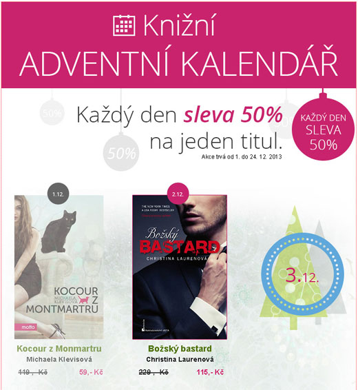 eReading akce na eknihy adventni kalendar