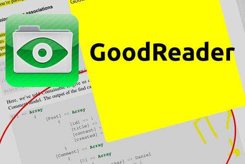 GoodReader čtečka PDF pro Apple iOS iPad a Iphone
