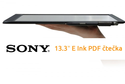 Sony E Ink čtečka PDF s 13,3 palcovým displejem
