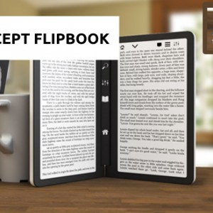 Flipbook - povedený koncept čtečky e-knih s dvěma E Ink displeji