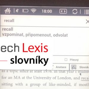 Jak na slovníky pro čtečku eknih C-Tech Lexis