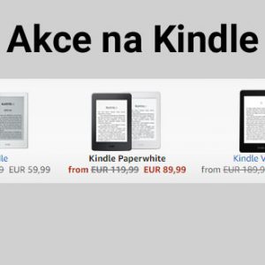 Akce na čtečky e-knih Kindle